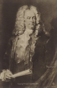 Retrato de George Friedrich Handel de English School