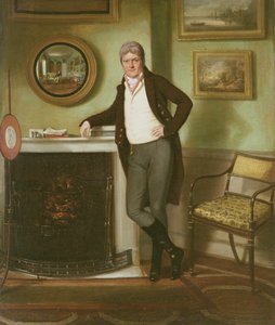 Retrato de George Henckell en su estudio, c.1800