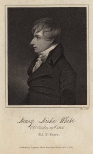 Retrato de Henry Kirke White de English School