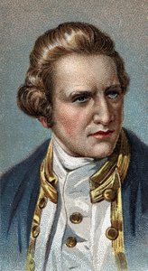 Retrato de James Cook - Retrato de James Cook (1728 - 1779), navegante británico - De la serie “Líderes de Hombres” - Cromolitografía - Escuela Inglesa, siglo XX