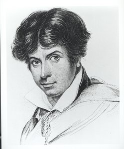 Retrato de James Henry Leigh Hunt de English School