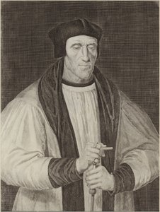 Retrato de John Foxe de English School
