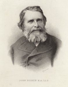 Retrato de John Ruskin de English School