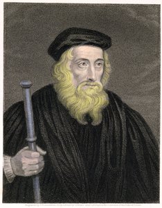 Retrato de John Wycliffe, grabado por James Posselwhite después de una impresión de G. White, pub. por William Mackenzie