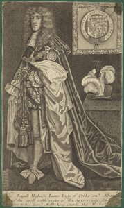 Retrato del Rey Jacobo II de Inglaterra de English School