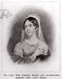 Retrato de Lady Byron (1792-1863) de English School