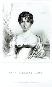 Retrato de Lady Caroline Lamb (1785-1828) grabado por Henry Meyer de English School