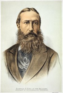 Retrato de Leopoldo II (1835-1909), Rey de Bélgica (1865-1909)