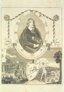 Retrato de Nicholas Culpeper (1616-54), frontispicio de Culpepers English Physician and Complete Herbal, publicado en 1790