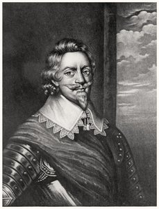 Retrato de Patrick Ruthven, Conde de Brentford (c.1573-1651) grabado por Richard Earlom (1743-1822) y Charles Turner (c.1773-1857) de Personajes Ilustres en la Historia Británica (mezzotinta) de English School
