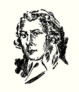 Retrato de Richard Brinsley Sheridan (litografía) de English School