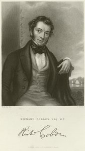 Retrato de Richard Cobden de English School
