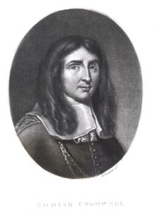 Retrato de Richard Cromwell (1626-1712) grabado por Richard Earlom (1743-1822) de 
