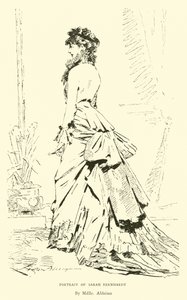 Retrato de Sarah Bernhardt de English School