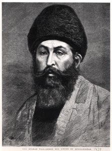 Retrato de Shir Ali Khan (1825-79) Emir de Afganistán, 1878