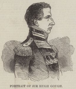 Retrato de Sir Hugh Gough (grabado) de English School
