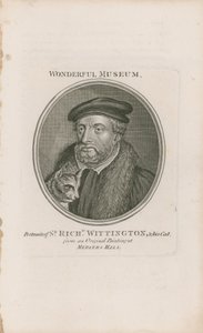 Retrato de Sir Richard Whittington y su gato de English School