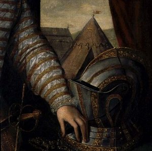 Retrato de Sir Robert Dudley, Conde de Leicester (detalle)