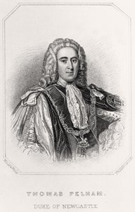 Retrato de Thomas Pelham, Duque de Newcastle, 1835 de English School