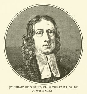 Retrato de Wesley, del cuadro de J Williams (grabado)