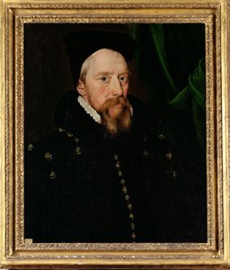 Retrato de William Cecil, 1er Barón Burghley (1520-98) de English School