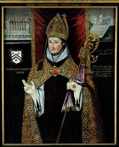 Retrato de William of Wykeham (1325-1404) de English School