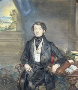 Retrato de un caballero en un interior, c.1830