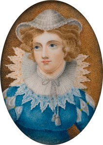 Retrato de una dama que se dice que es María, reina de Escocia, c.1800-99 (óleo sobre lienzo) de English School