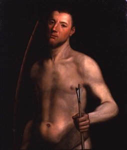 Retrato de un Hombre como San Sebastián, c.1554-60 de English School