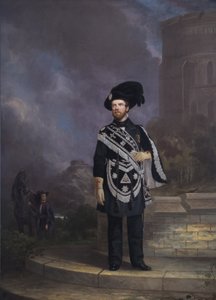 Retrato de un Caballero Templario Masónico, mediados del siglo XIX de English School