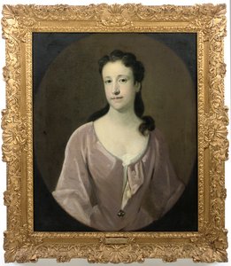 Retrato de una dama, tradicionalmente identificada como la Sra. Dorothy Smith, de soltera Barret-Lennard de English School