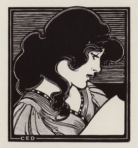 Retrato de una mujer (lito) de English School