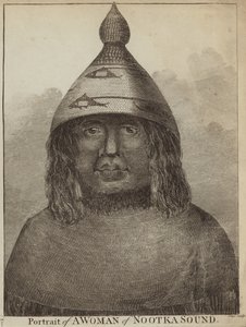 Retrato de una mujer de Nootka Sound de English School