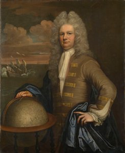 Retrato de un capitán de la Compañía de las Indias Orientales, c.1690 (óleo) de English School