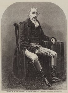 Retrato de un viejo deportista, Sir Tatton Sykes (grabado) de English School