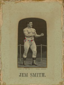 Retrato del boxeador Jem Smith de English School