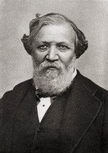 Retrato del poeta inglés Robert Browning (1812-89) de English School