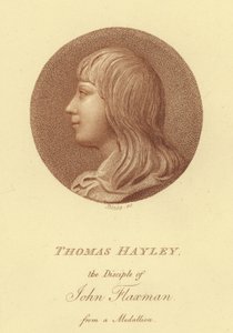Retrato del escultor Thomas Hayley, discípulo de John Flaxman de English School