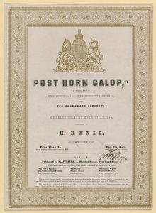 Galop del Cuerno Postal de English School