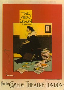Póster para La Nueva Mujer de Sydney Grundy en el Teatro de Comedia