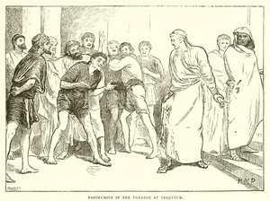 Postumio en el teatro de Tarento de English School