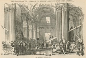 Preparativos para el funeral del Duque de Wellington