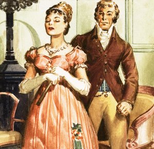 Elizabeth y el Sr. Darcy de Orgullo y Prejuicio