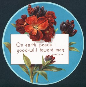Primaveras, tarjeta de Navidad de English School