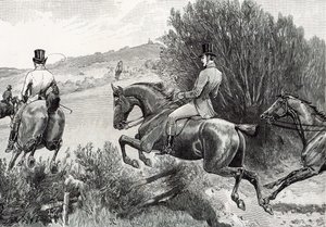 Príncipe Alberto Cazando cerca del Castillo de Belvoir de English School