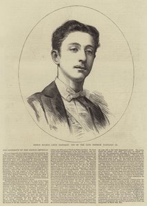 Príncipe Eugenio Luis Napoleón, hijo del difunto emperador Napoleón III de English School