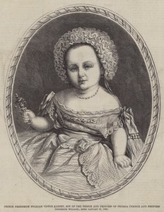 Príncipe Federico Guillermo Víctor Alberto, hijo del Príncipe y la Princesa de Prusia (Príncipe y Princesa Federico Guillermo), nacido el 27 de enero de 1859 (grabado) de English School