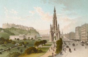 Calle Princes, Edimburgo. Mirando al oeste de English School