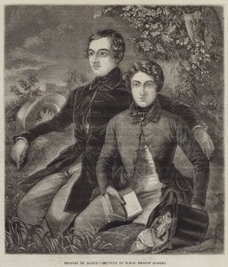 Príncipes de Baden, Primos de SAR el Príncipe Alberto (grabado) de English School