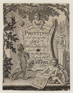 Tarjeta comercial de impresor, Henry Hardy